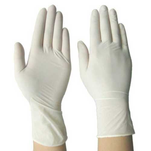 Powder Free Disposable White Latex Gloves, Box Contain : 50 Pair