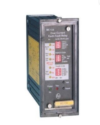 110 Voltage Black Color Single Pole Over Current Earth Fault Relay Safe And Secure Coil Voltage: 220 Volt (V)