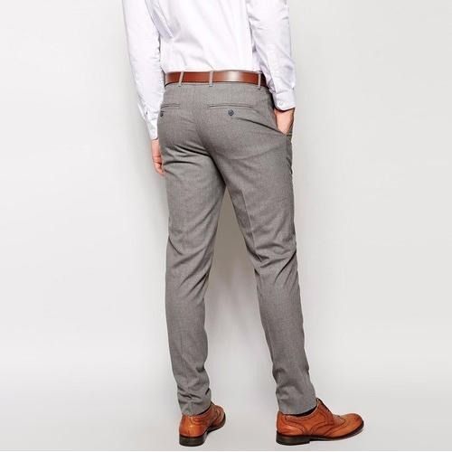Buy Arrow Men Dark Grey Jackson Super Slim Fit Smart Flex Formal Trousers -  NNNOW.com