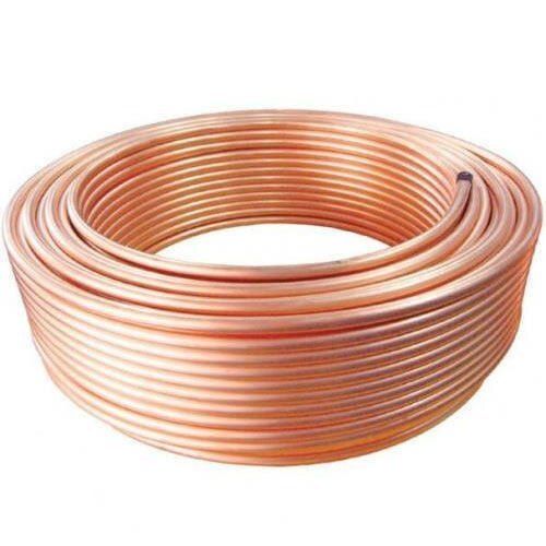 Brown Copper Material And Recyclable Leak Proof Circular Section Air Conditioner Pipe