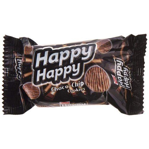 Delicious Choco-Chips Chocolate Flavour Parle Happy Happy Biscuit 