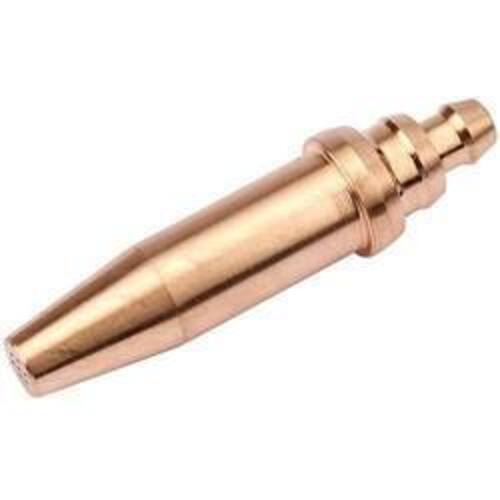 Golden Powder Coated Cylindrical Shape With 12 Inches Size Gas Cutting Nozzle 