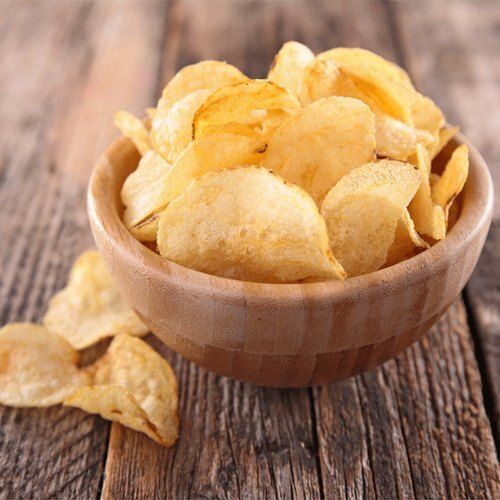 Crispy Delicious Yummy And Tasty Salty Fried White Tasty Potato Chips  Shelf Life: 1 Months