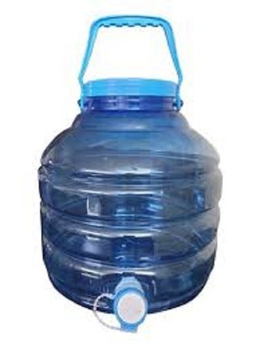 Long Durable Transparent Lightweight Reusable Plastic Blue Water Jar