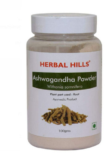 Pack Of 100 Gram Dried Herbal Hills Ashwagandha Powder 