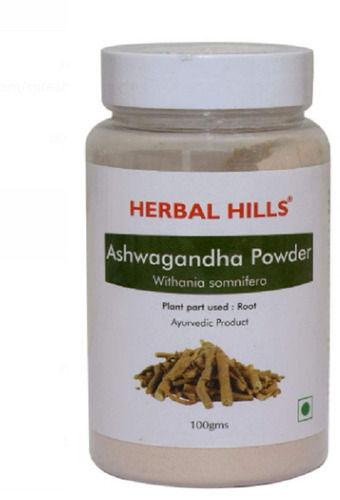 Pack Of 100 Gram Herbal Hills Ashwagandha Powder For Lower Blood Pressure Shelf Life: 1 Years