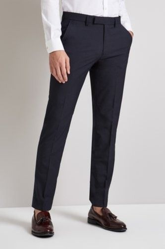 Buy Next Look Blue Regular Fit Pleated Trousers for Men's Online @ Tata CLiQ