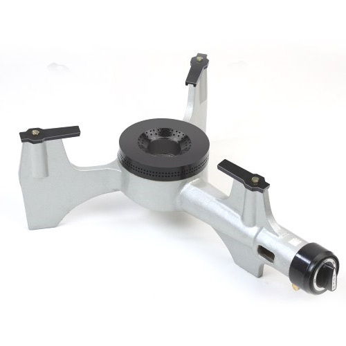 मैनुअल सिल्वर और ब्लैक कलर कास्ट आयरन कलर कोटेड एलपीजी गैस टाइप गैस स्टोव बर्नर