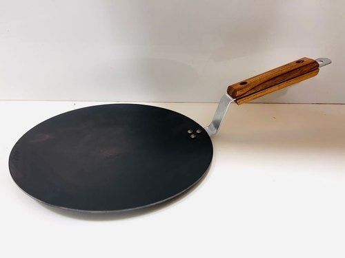 :Light Weight Beautiful Design Crack Resistance Easy To Clean Black Non Stick Tawa