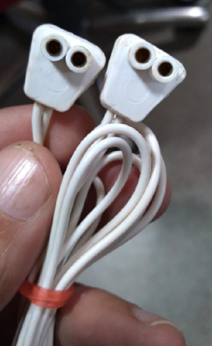 एसी एडाप्टर और चार्जर कनेक्टर केबल के लिए 2 मीटर लंबाई वाला हल्का वजन सफेद T5