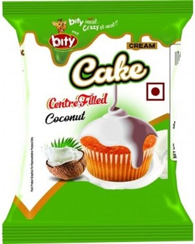 30 Gram Packaging Size Yummy And Delicious Cream Filled Coconut Cup Cake