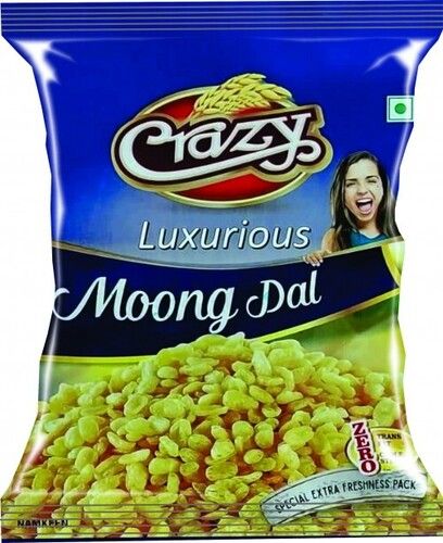 350 Gram Packaging Sizeyellow Tasty And Salty Delicious Crispy Moong Dal Namkeen 
