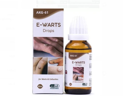 Akg 61 E-Warts Drops For To Remove Warts And Callosities Safely Pack Of 30 Ml
