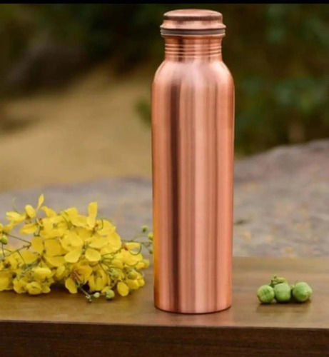 Copper Round Shape Water Bottle for Adults