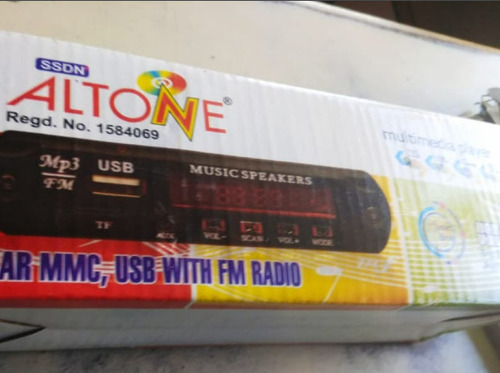 Frequency 50 Hz Sound Level 50 Db Black Car Mmc Usb Fm Radio 