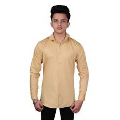 High-Quality Cotton Style Attractive Full Sleeves Trendy Mens Skin Formal Shirt  Collar Style: Straight