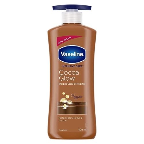 Intensive Care Nourishing Cocoa Glow With Cocoa And Shea Butter Vaseline Body Lotion Restores Glow For All Skin Type Recommended For: Moisturizing