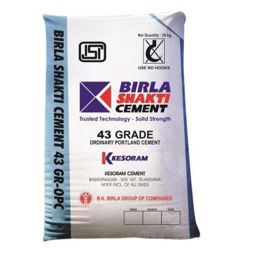 Grey Most Trusted And Durable Birla Shakthi Cement Ordinary Portland Cement Grade 43