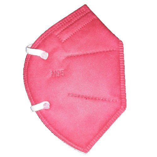 Pink Plain Safety And Resusable Non Woven N95 Face Mask