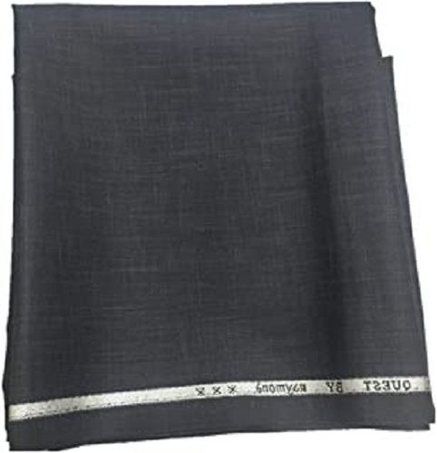 Tear Resistance Lightweight Comfortable Plain Black Cotton Shirting Fabric