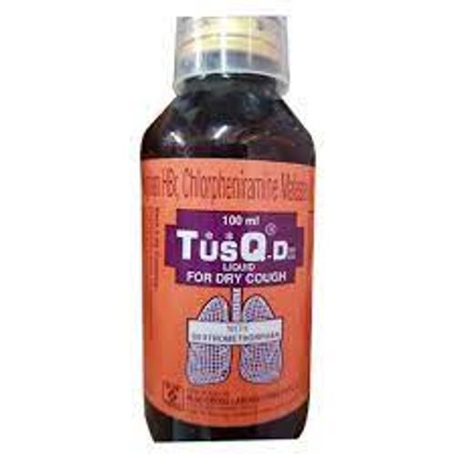 Tusq-dx Tus Q-x Liquid Dry Cough Syrup, Bottle Size 100 Ml