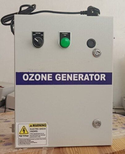 White Semi Automatic 6 Lpm Feed Gas Stainless Steel Air Cooled Ozone Generator  Capacity: 10 Kg/Hr