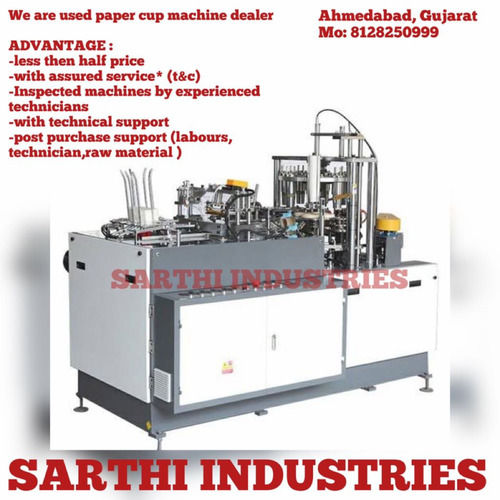 Best Price Heavy Duty Paper Cup Forming Machine For Industrial Use Grade: Semi-Automatic