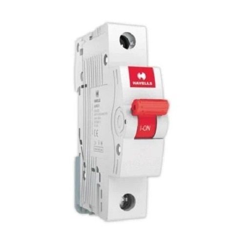 White Single Pole Havells Mcb With 16 Ampere Relative And 220 Voltage Mechanical Life: 1 Years