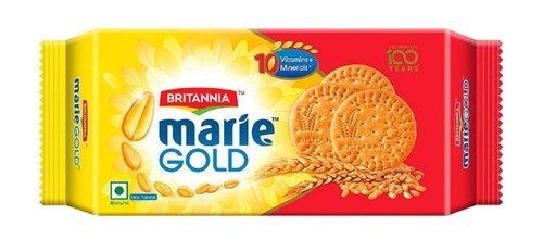 Healthier And Tastier Round Shaped Crispy Britannia Marie Gold Biscuit