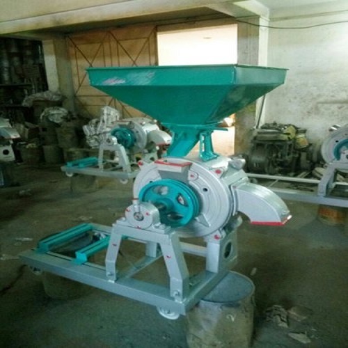 Flour Grinding Machine - Cast Iron, 5 Kg/hr Capacity, Silver Color | Automatic, Low Noise, Heavy Duty Roller Mill