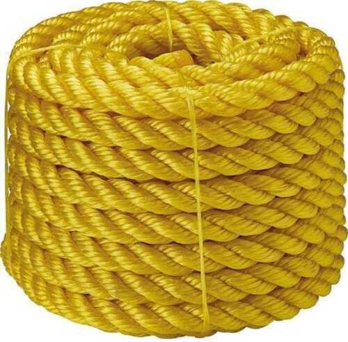 High-Density Light Weight And Durable Long-Lasting Yellow Plastic Rope