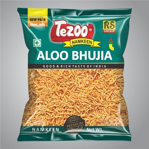 Hygienically Packed Crispy Mouthwatering Tasty Bit Spicy Aloo Bhujia Namkeen  Size: Regular