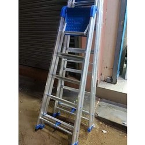 लाइट वेट रस्ट रेसिस्टेंस और लॉन्ग ड्यूरेबल एल्युमिनियम फोल्डिंग लैडर साइज: 6-7 फुट