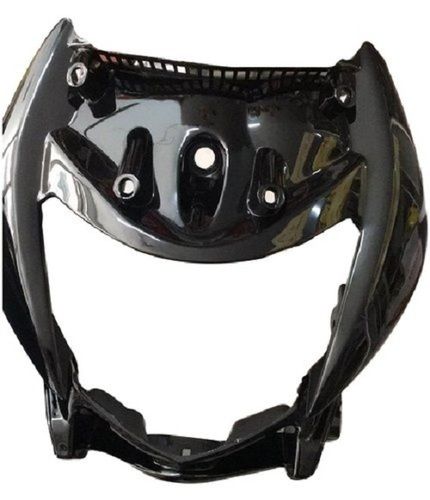 Two Wheeler Long Durable Unbreakable And Strong Black Plastic Headlight Visor