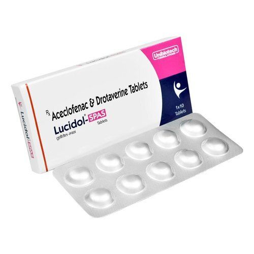 Lucidol Spas Aceclofenac And Drotaverine Tablets Age Group: Adult