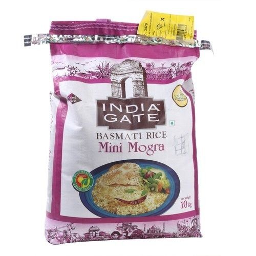 Pack Size 10 Kg Mini Mogra Medium Grain India Gate Basmati Rice