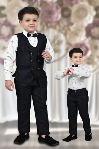 DOLCE & GABBANA Boys Mini Me Black Wool & Silk Formal Suit