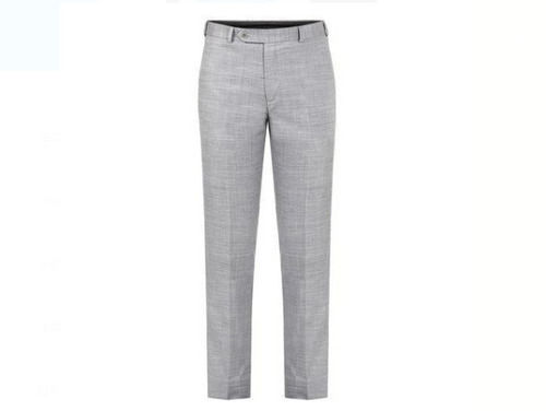 Washable Plain Grey Colour Cotton Mens Pant For Formal And Party Wear Waist Size 30