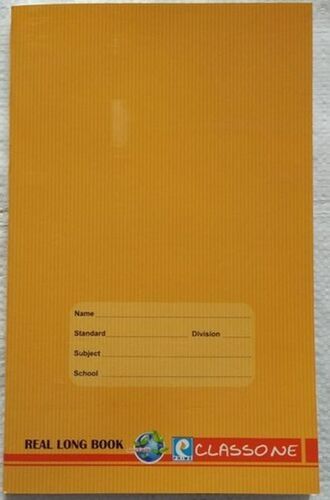 Gray Soft Cover Rectangular A4 Size Single Line White Paper Student Notebook