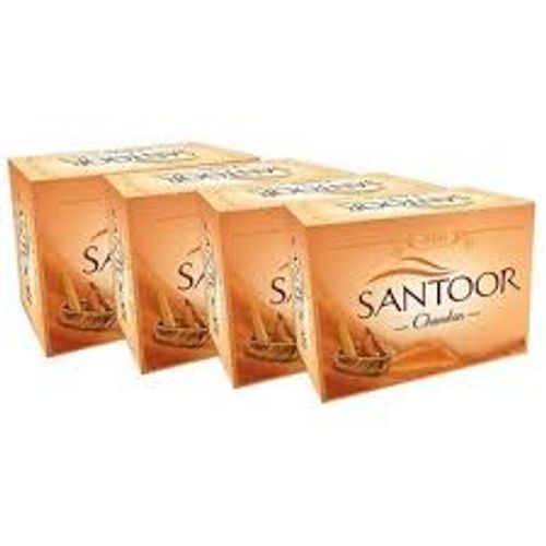 Younger Looking And Glowing Skin Santoor Sandalwood And Turmeric Bath Soap 125 G (Pack Of 4)