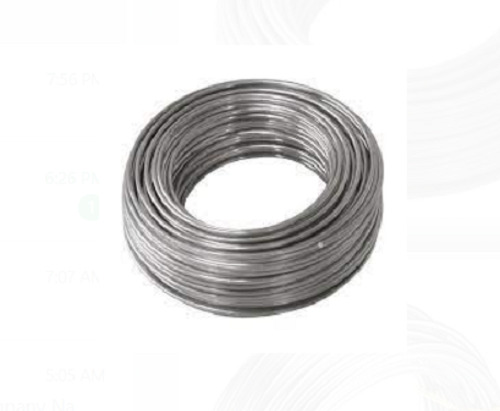 Silver Round Industrial Aluminum Welding Wire - 8 mm Thickness 3 Steel Core Construction Ideal for Welding and Auto Parts Manufacturing