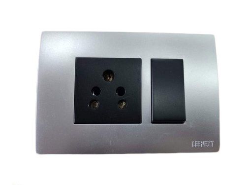 Pvc Energy Efficient Highly Durable And Heavy Duty Grey Electrical Switch Socket