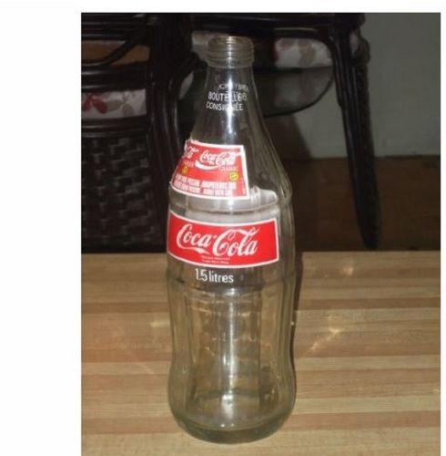 Glass Coca Cola Transparent Empty Bottle Thickness 2.5 Mm Thickness Capacity1.5 Liter