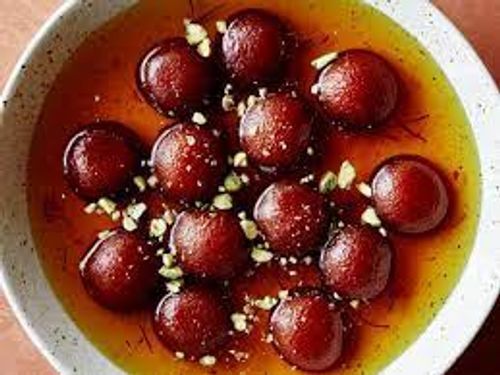 Indian Traditional Sweet Soft And Round Shaped Delicious Mouth-Melting Gulab Jamun Carbohydrate: 10 Grams (G)