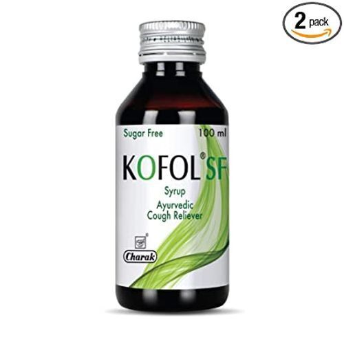 Kofol Sf Sugar Free Ayurvedic Syrup Bottle 100 Ml Size For Cough Reliever