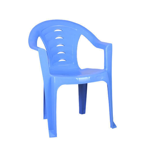 Light Weight Strong Durable Comfortable And Unbreakable Blue Plastic Chair - PVC, 50x10x10 cm, Blue | Lightweight, Cushioned Seat, Metal Frame, Indoor/Outdoor Use