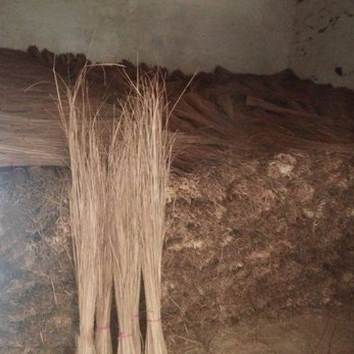 Lightweight Handmade Environment Friendly Brown Coconut Broom Sticks  Size: 12 Inch