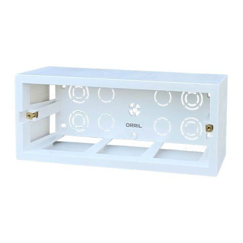 White Long Lasting Term Service High Performance Strong Pvc Modular Switch Box