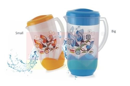 Multicolor Transparent Break Resistant Heavy Duty Plain Round Jug