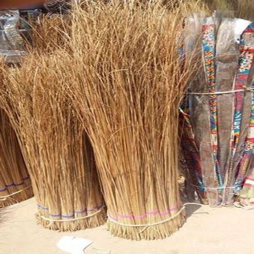 Natural Chemical Free Durable Eco Friendly Handmade Brown Broom Sticks  Acid Cleaning / Picking